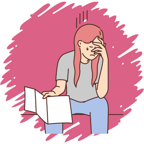 悩んでいる人のイメージ